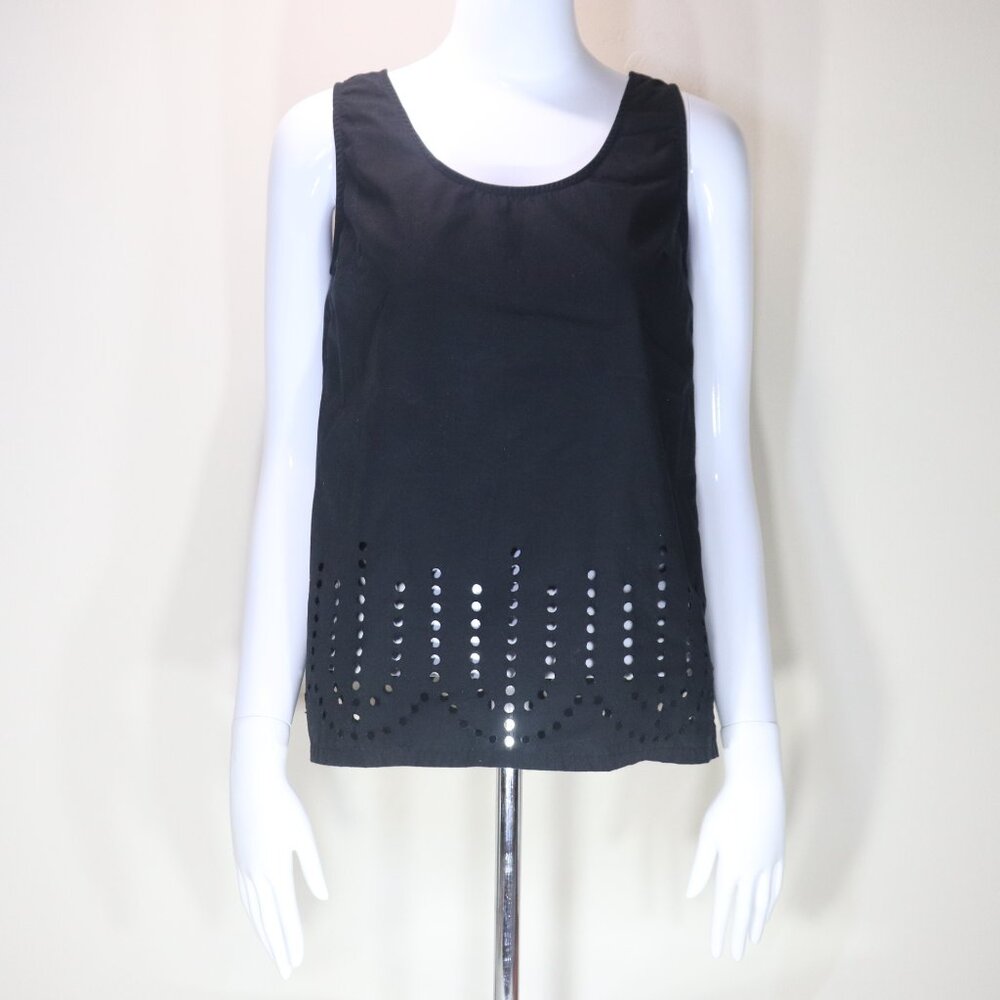 Gap Black Laser Cut Tank Top Size XS